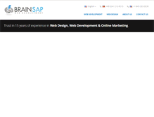 Tablet Screenshot of brainsap-development.com